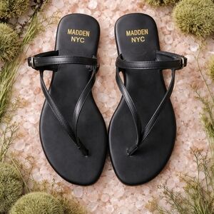 Madden NYC Black Sandals